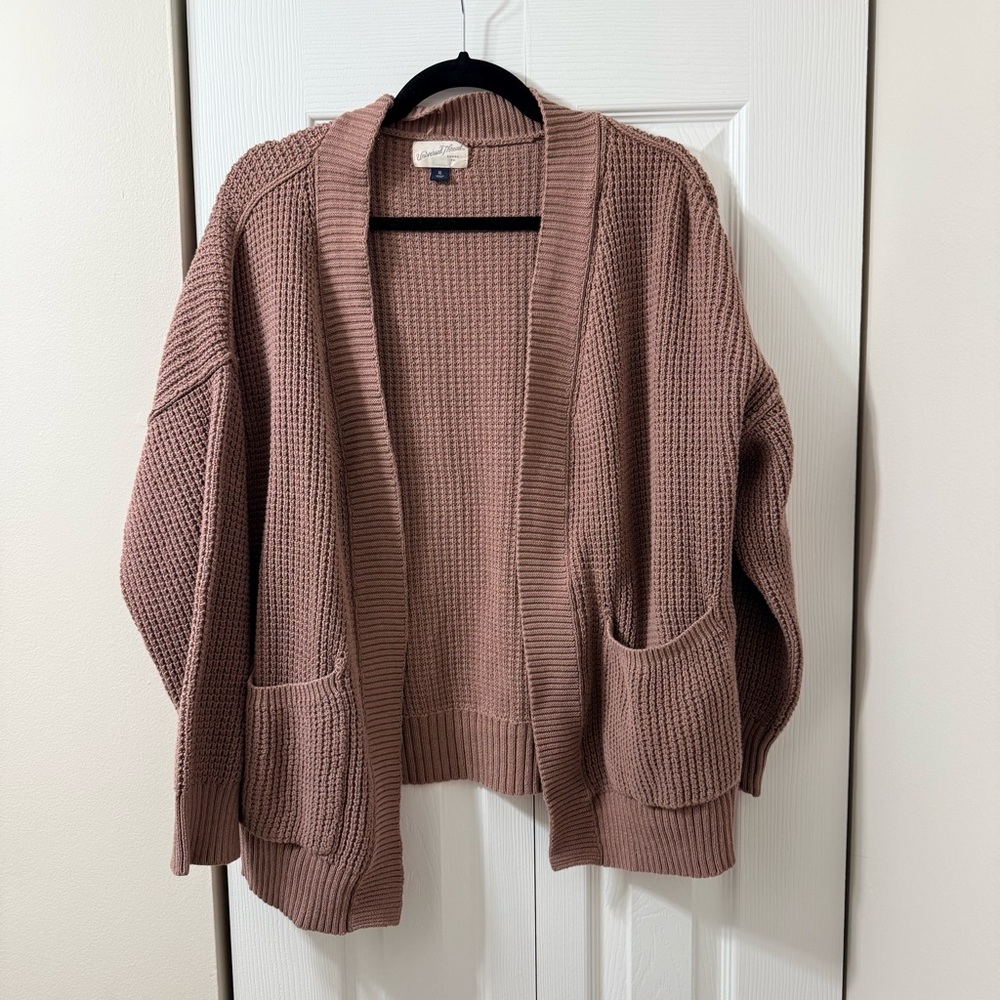Universal Thread Women's Mauve Knit Cardigan